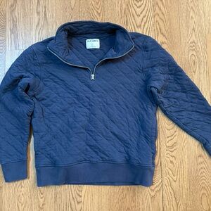 Old Navy Men's women’s Zip-Up Quilted Sweater - Navy